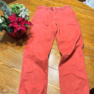 Orvis brand vintage washed red chino men’s pants. Great condition.  Size 32 x 31